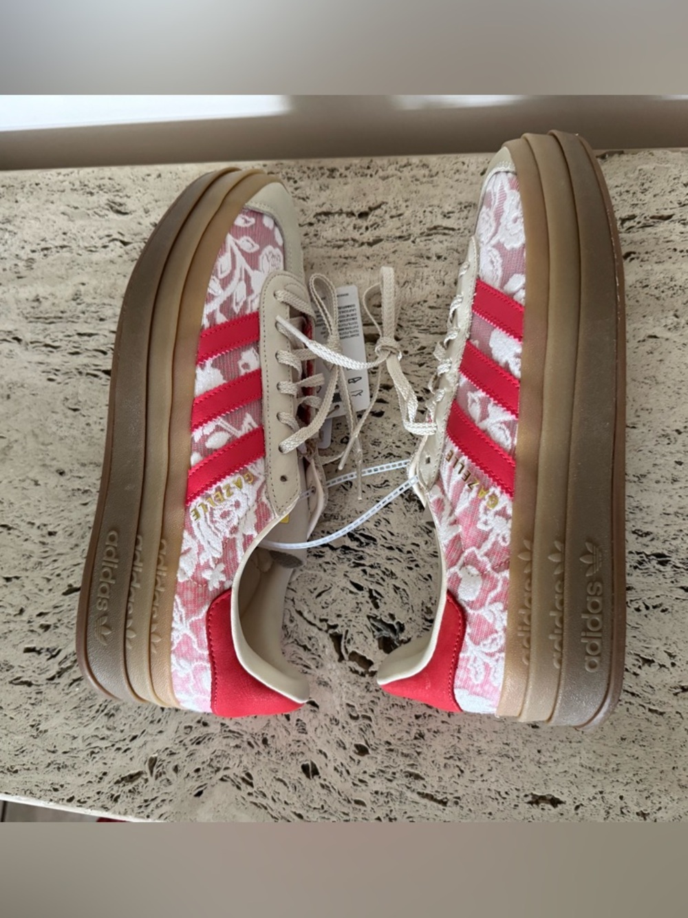 adidas Gazelle Bold x Liberty London floral sneakers. Size 10. MSRP $158 - Picture 12 of 17